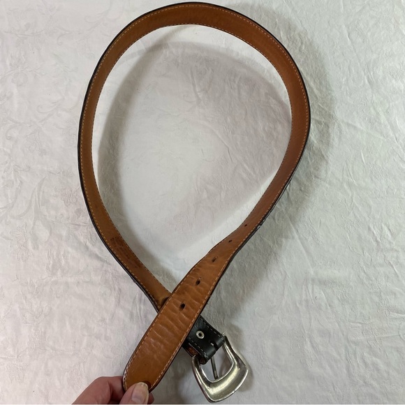 Handmade Vintage ostrich belt Silver buckle Unisex Western - Picture 7 of 14